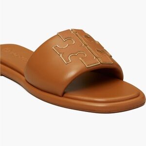 Tory Burch Brown Sport Slide Sandal